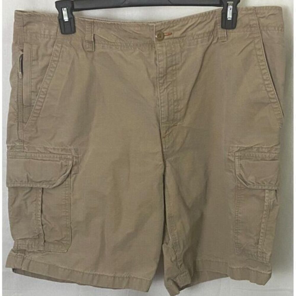 LL Bean Cargo Shorts‎ Mens 40W Khaki Pockets